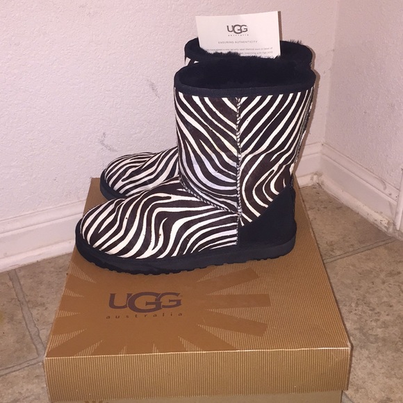 zebra print ugg boots
